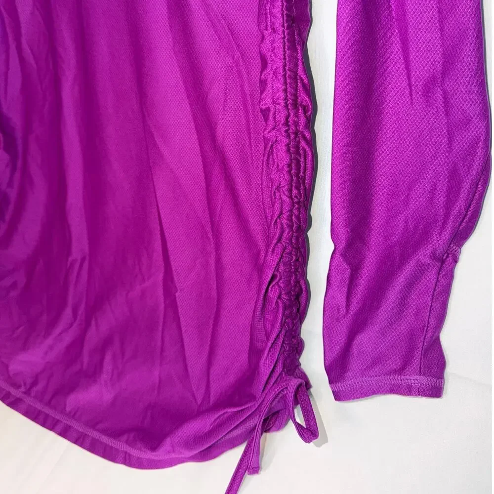 Athleta Purple Swim Cover Up UPF Lightweight Beach Pool Size MEDIUM - Picture 2 of 6